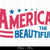 America The Beautiful Retro Png
