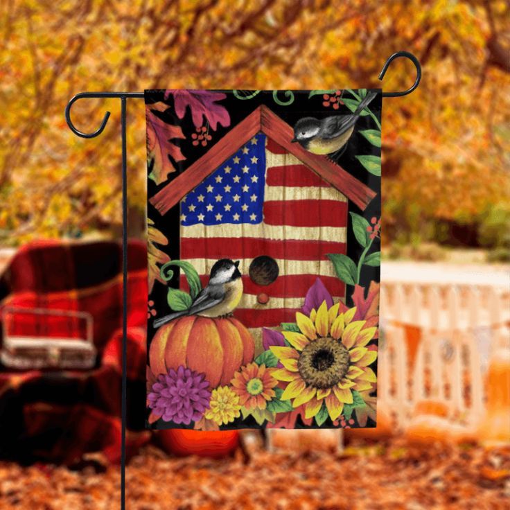 American Birdhouse Garden Flag – 12×18 Garden Flag American Birdhouse Garden Flag – 12×18 Garden Flag