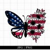 American Flag Butterfly Png