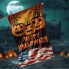 American Flag Happy Halloween Garden Flag – 12×18 Garden Flag