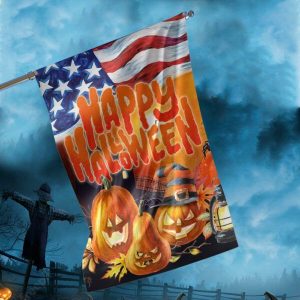American Flag Pumpkin Garden Flag – 12×18 Garden Flag