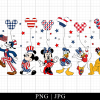American Mickey And Friends Png