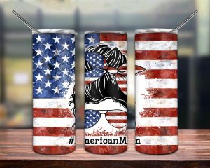 American Mom Tumbler PNG