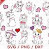 Aristocats svg, Marie SVG, Marie Clipart, Set 1