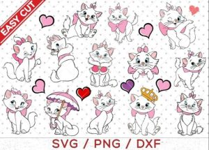 Aristocats svg, Marie SVG, Marie Clipart, Set 1