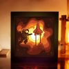 Astronaut On Space 3D Paper Cut Light Box Template
