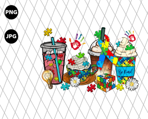 Autism Coffee Cups Png