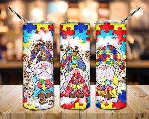 Autism Gnomes Tumbler Png