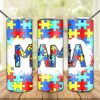Autism Mama Tumbler Png