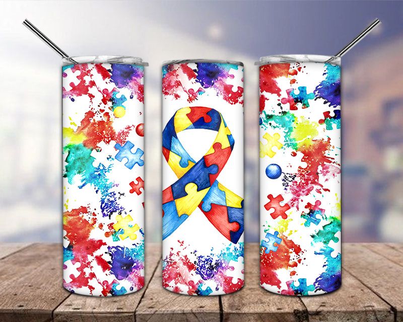 Autism Ribbon Tumbler Png Autism Ribbon Tumbler Png