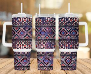 Aztec 40 Oz 2 Piece Tumbler Wrap