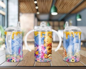 Baby Pooh Friends Sippy Cup Sublimation Design