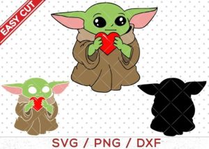 Baby Yoda svg, Yoda Starbucks svg