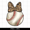 Baseball Mouse Minnie Leopard Png