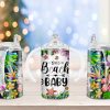 Beach Baby Tropical Sippy Cup Sublimation Design