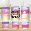 Beach Sunrise Sunscreen Sunset 40 Oz 2 Piece Tumbler Wrap