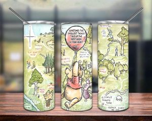 Bear Pooh And Piglet Tumbler Png