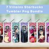 Big Bundle Villains Starbucks Tumbler Png