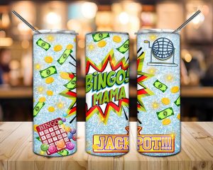 Bingo Mama Tumbler Png