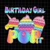 Birthday Girl Pop It Unicorn
