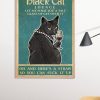 Black Cat Lounge Let Me Pour You A Tall Glass Of Get Over It Poster Print