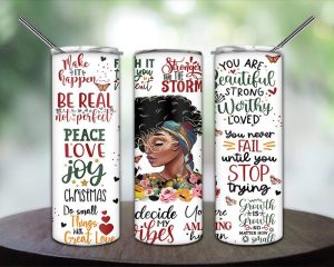 Black Girl Inspiration Tumbler Png
