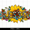 Blessed Sunflowers Western Png