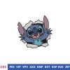 Blue Cute Cartoon Embroidery Design