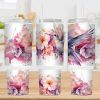 Blush Floral Hummingbird 40 Oz 2 Piece Tumbler Wrap