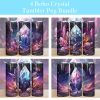 Boho Crystal Magic Northern Light Tumbler Png