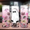 Boo Ghost Halloween Tumbler Wrap, Cute Ghost Halloween Tumbler