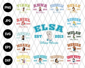 Bundle 15 Princesses Svg File