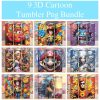 Bundle 3d Cartoon Characters Tumbler Png