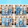 Bundle 3d Flowers Sand Beach Tumbler Png
