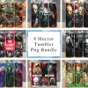 Bundle 3d Halloween Horror Characters Tumbler Png