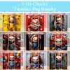 Bundle 3d Horror Character Chucky Tumbler Png