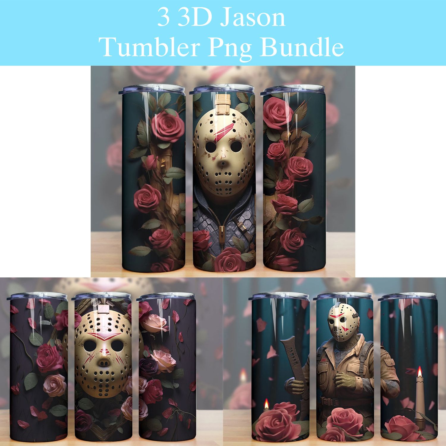 Bundle 3d Jason Voorheers Tumbler Png Bundle 3d Jason Voorheers Tumbler Png