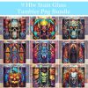 Bundle 3d Neon Halloween Spooky Fall Tumbler Png