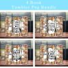 Bundle 4 Book Tumbler Png