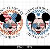 Bundle 4th Of July Mickey Png