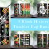 Bundle 5 Black History Tumbler Png