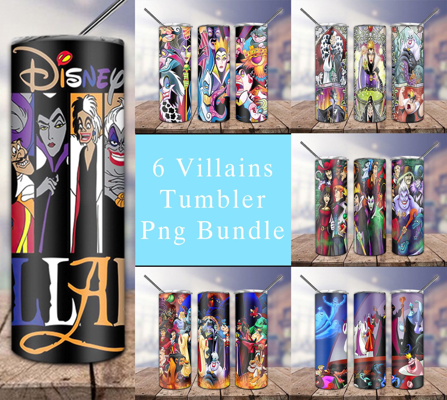 Bundle 6 Villains Tumbler Png Bundle 6 Villains Tumbler Png