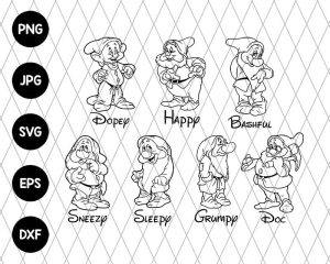 Bundle 7 Dwarfs Svg File