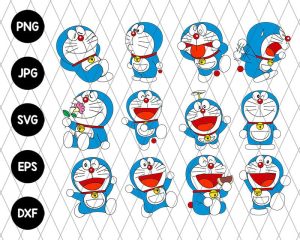 Bundle 9 Pack Doraemon Svg File