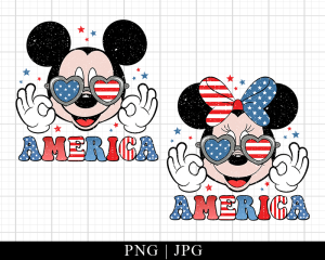 Bundle America Mouse Mickey And Minnie Png