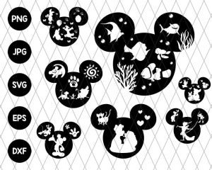 Bundle Classic Mickey Ears Svg File