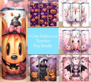 Bundle Cute Halloween Tumbler Png