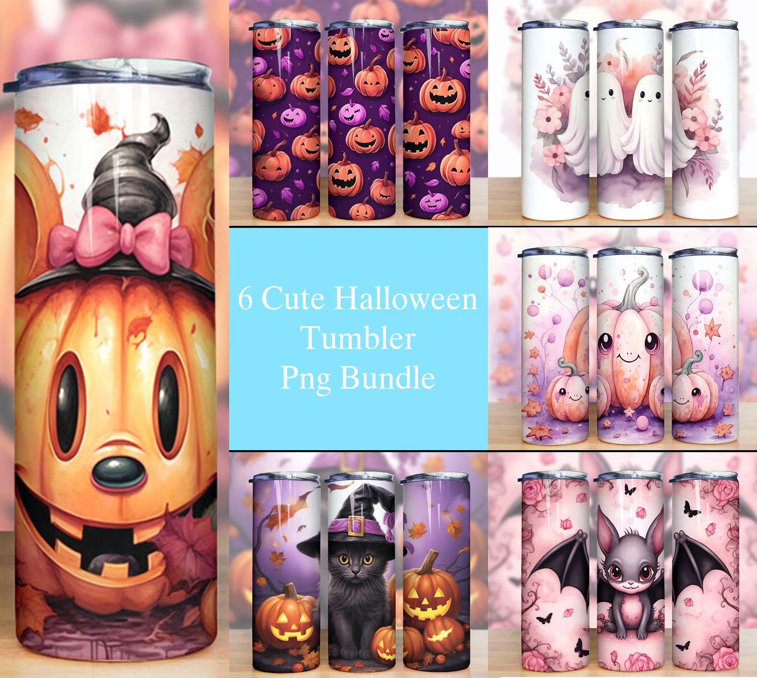 Bundle Cute Halloween Tumbler Png Bundle Cute Halloween Tumbler Png