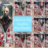 Bundle Horror Characters Newspaper Tumbler Png