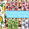 Bundle Inflated Puff Pattern Tumbler Png